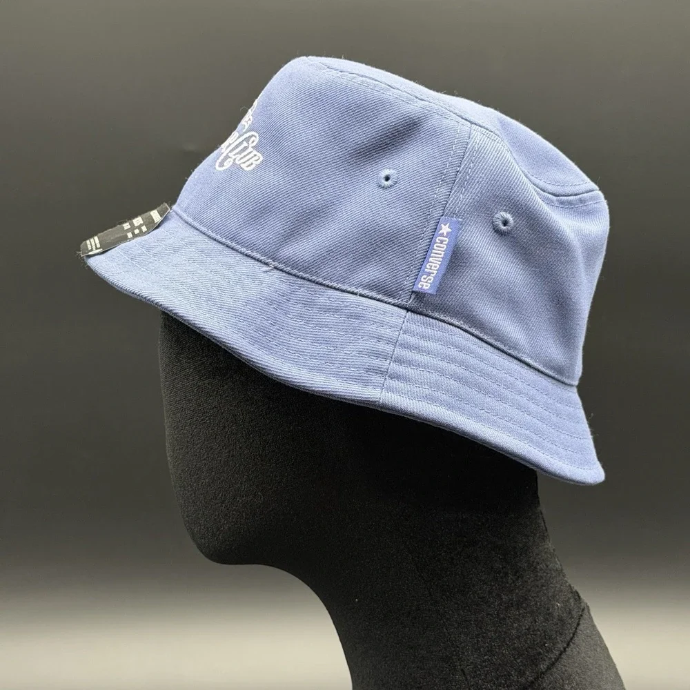 New Converse Kids All Star Club Bucket Hat Size Kids 8-20 Light Blue Sun Cap